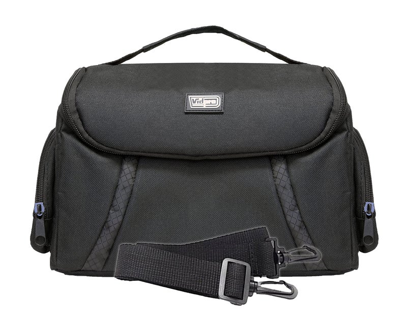 VidPro CR-350 Medium Gadget Bag for DSLR Camcorders and Video Cameras Holds 1-2 Camera Bodies and 2 additional Lenses Flashes or Other Accessories with Configurable Dividers - Image 1